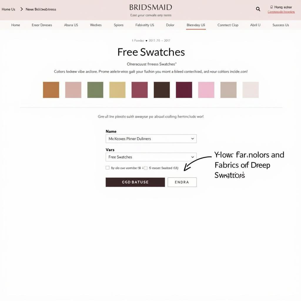 Ordering Bridesmaid Dress Swatches Online