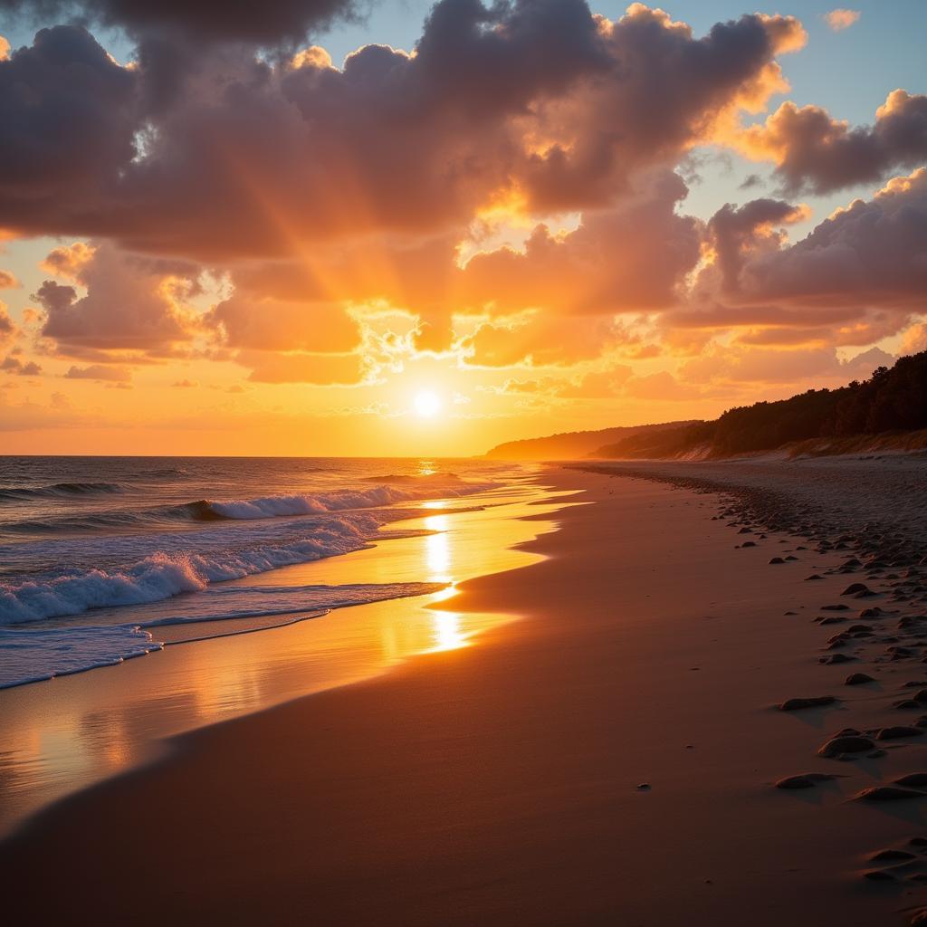 Outer Banks beach sunset