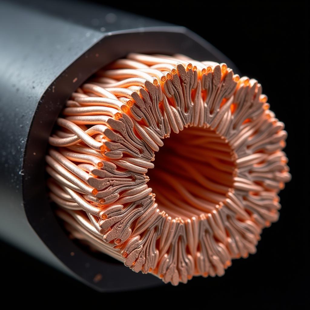 Internal Structure of Oxygen-Free Copper Speaker Cable