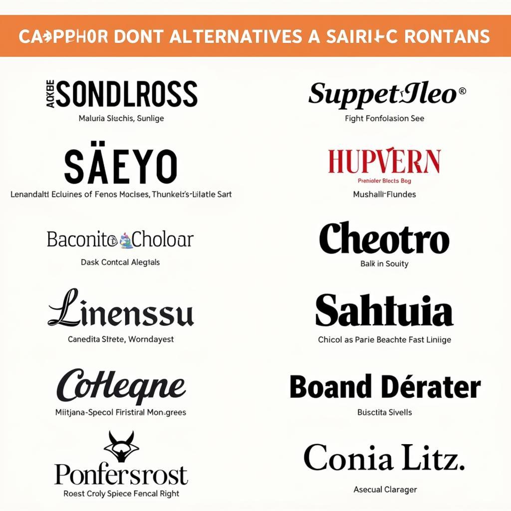 Paid font alternatives to Campora Black