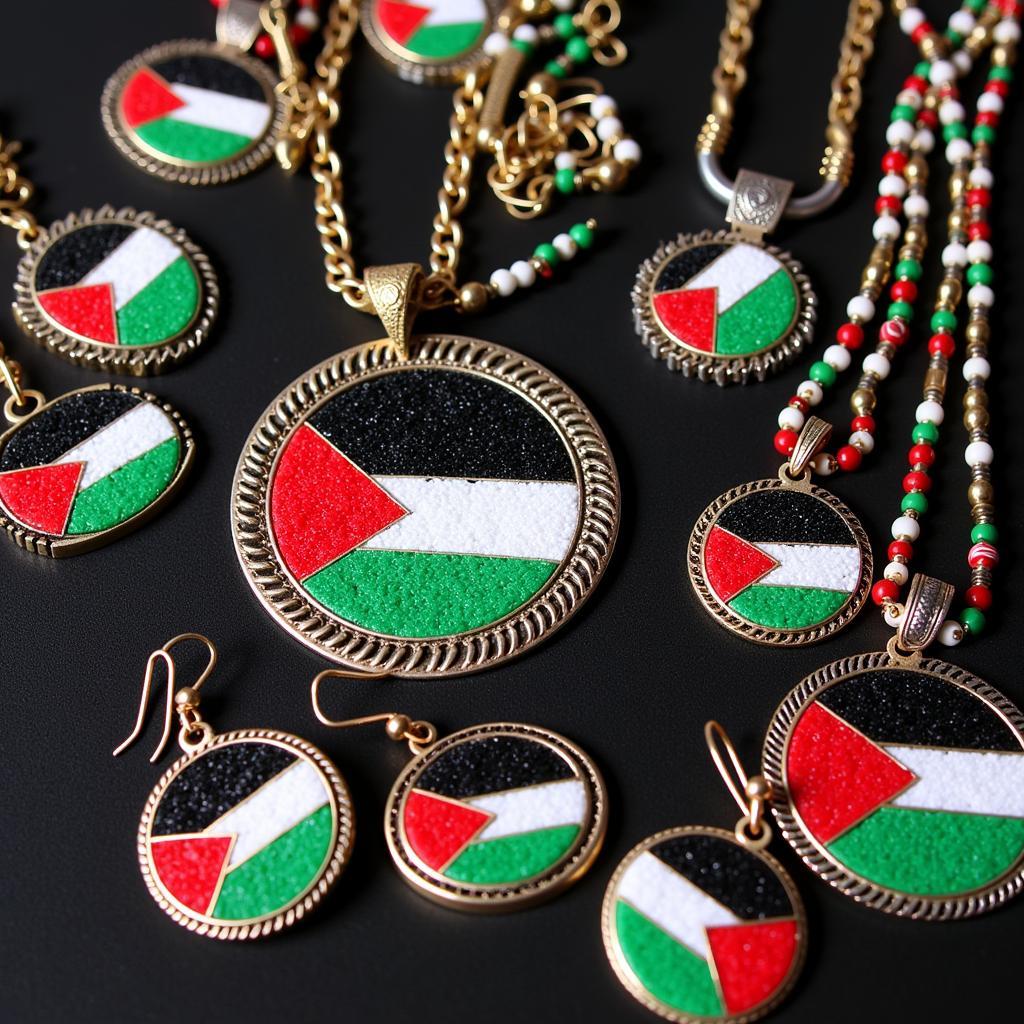 Jewelry Featuring the Palestinian Flag