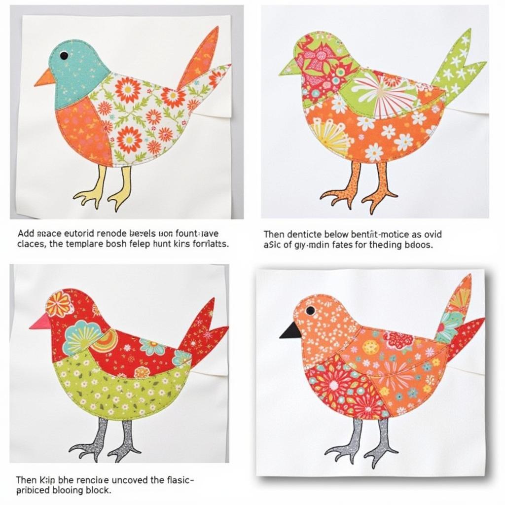 Paper Pieced Bird Pattern Tutorial