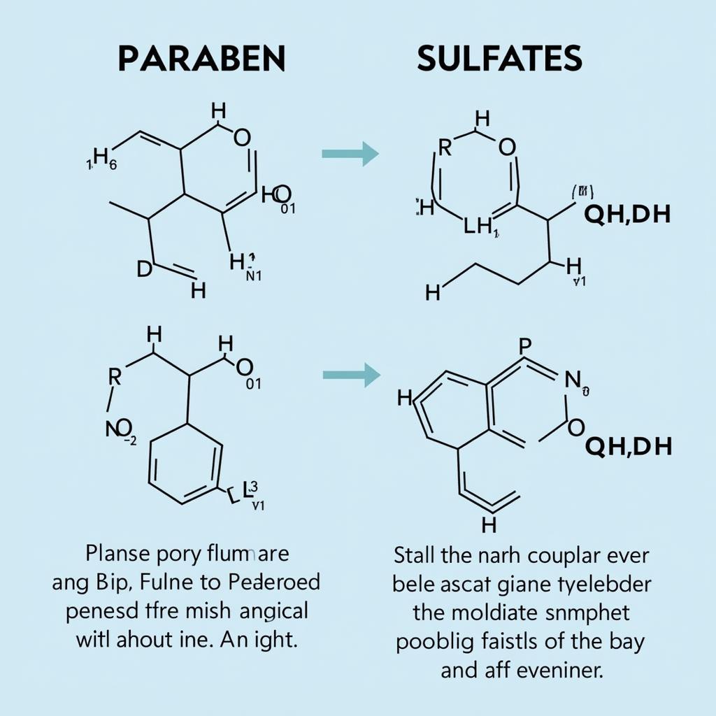 Paraben vs. Sulfate Molecular Structure