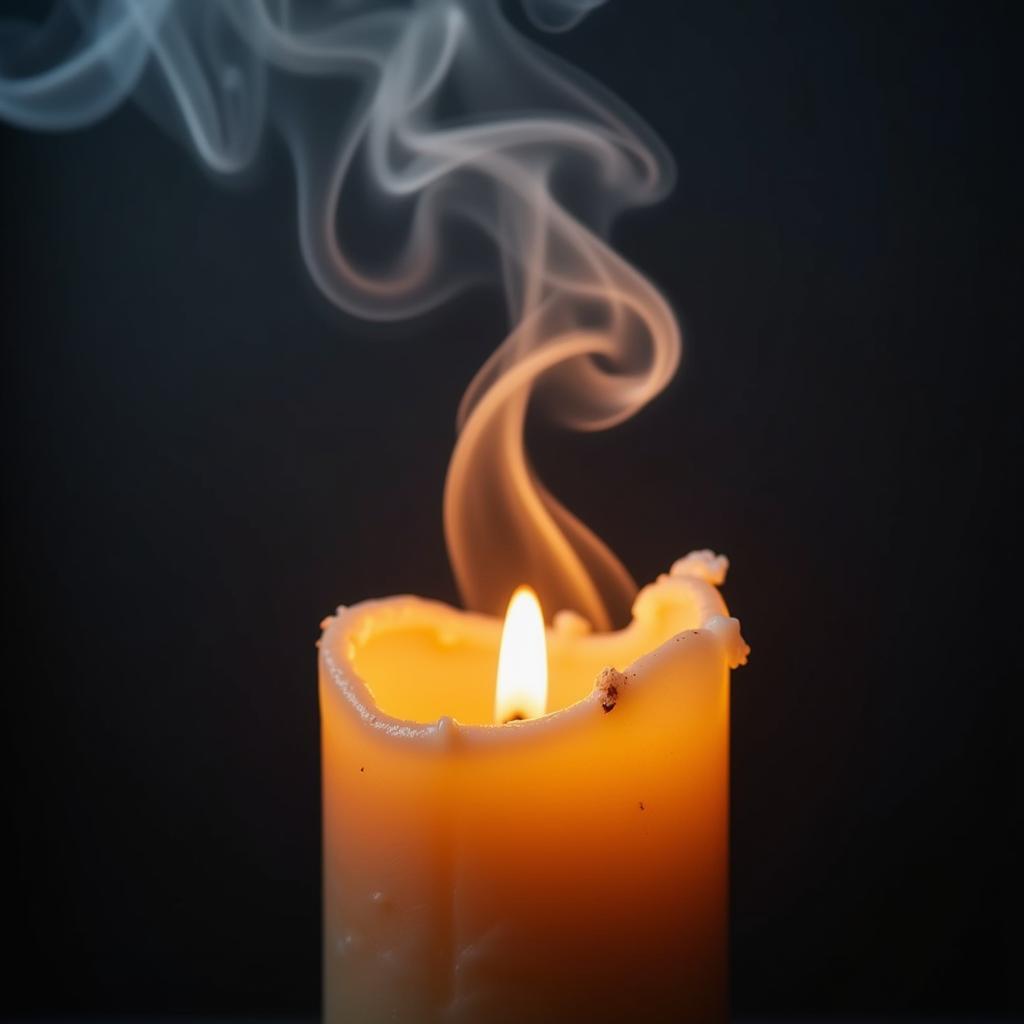 Paraffin Wax Candle Smoke