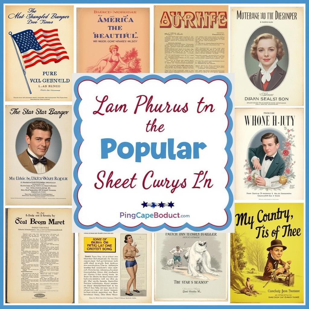 Collection of Patriotic Song Sheet Music