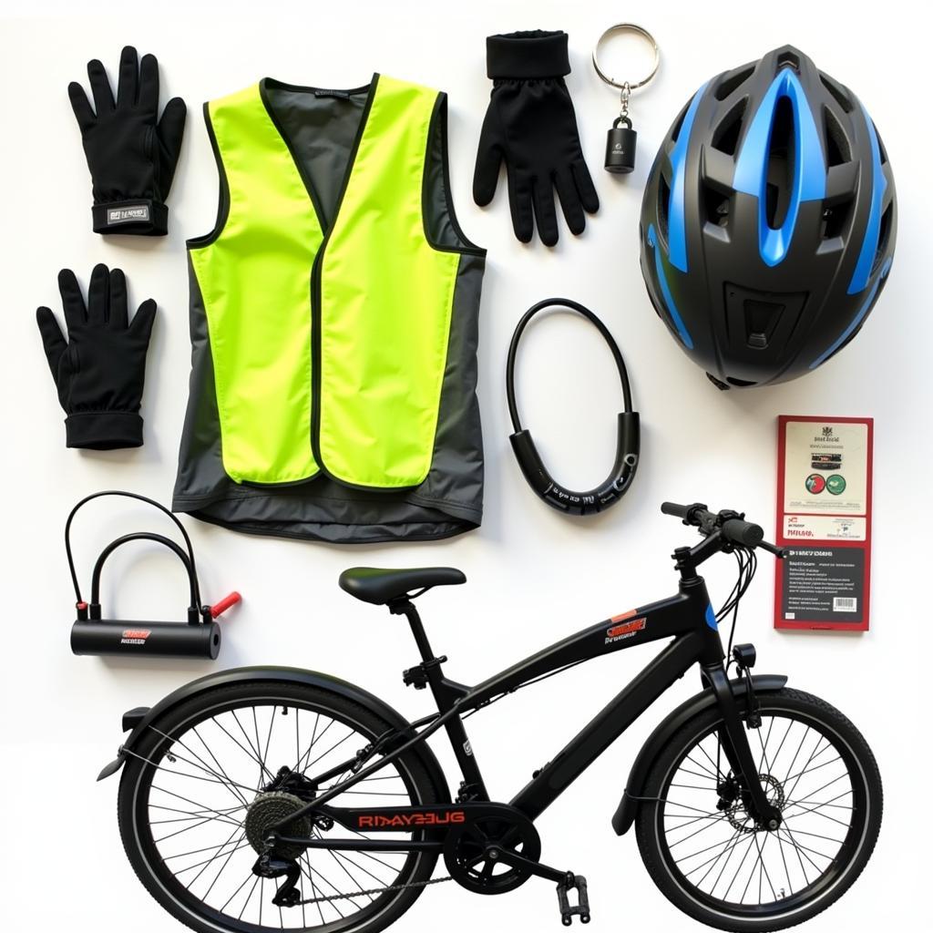 Essential safety gear for riding a pedal-free electric bike.