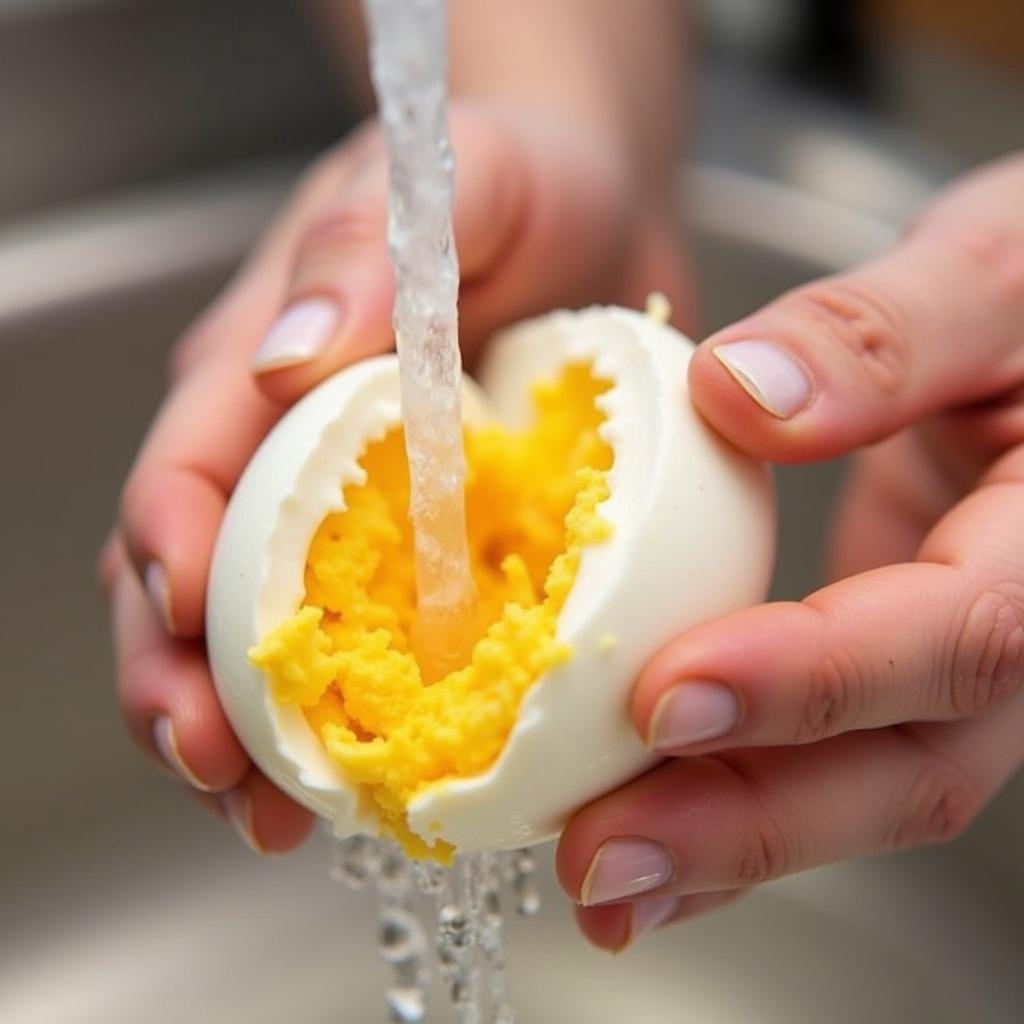 Peeling Hard-Boiled Eggs