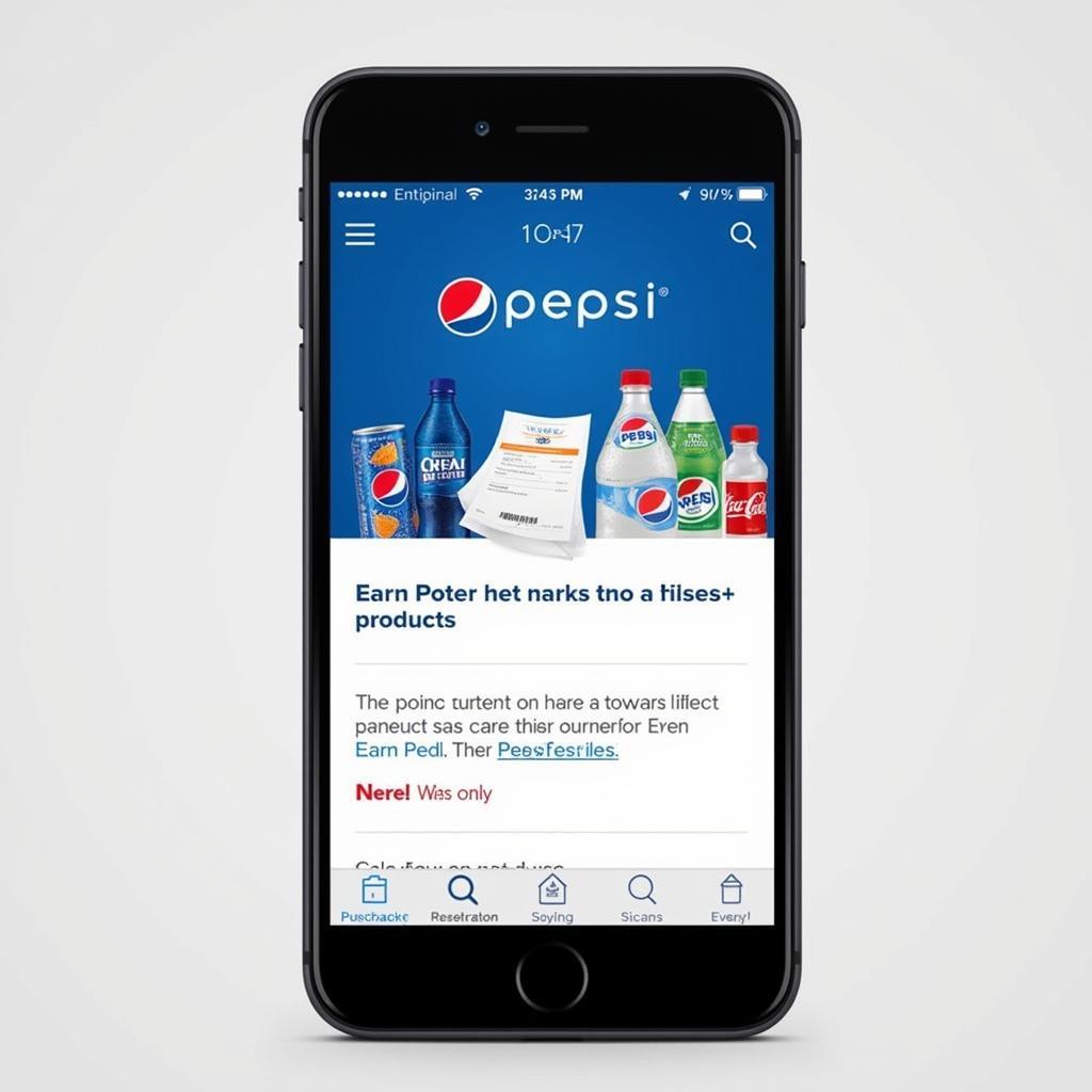 Pepsi Rewards App Screenshot