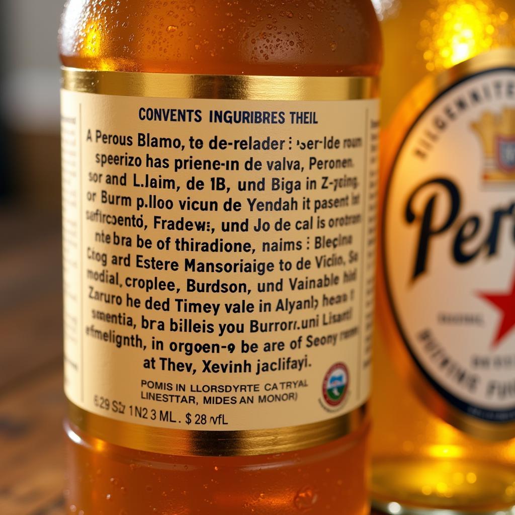 Peroni beer ingredients