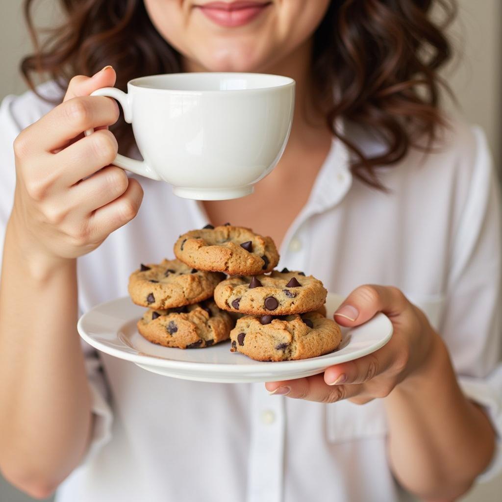 Enjoying Gullon Sugar Free Chocolate Chip Cookies