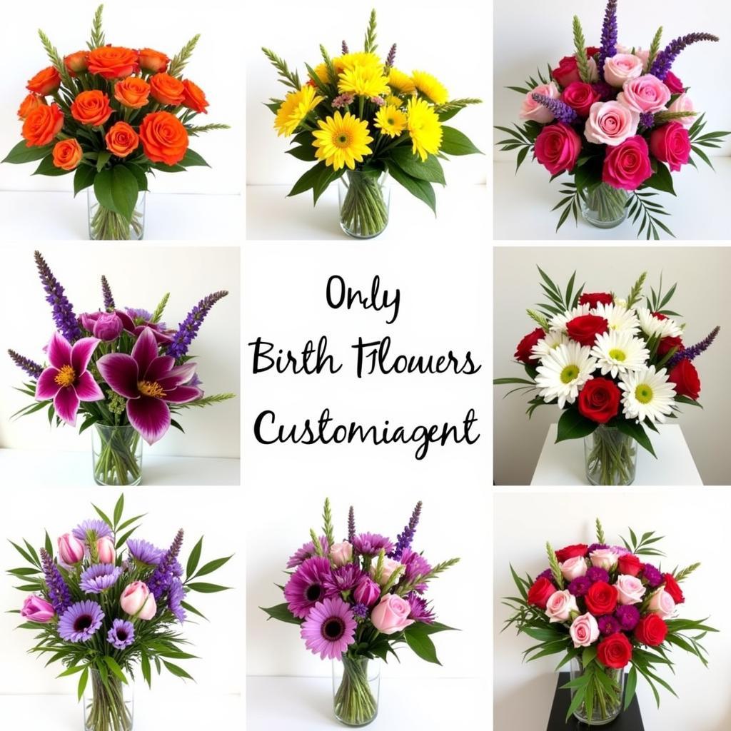 Personalized Birth Flower Bouquet Ideas