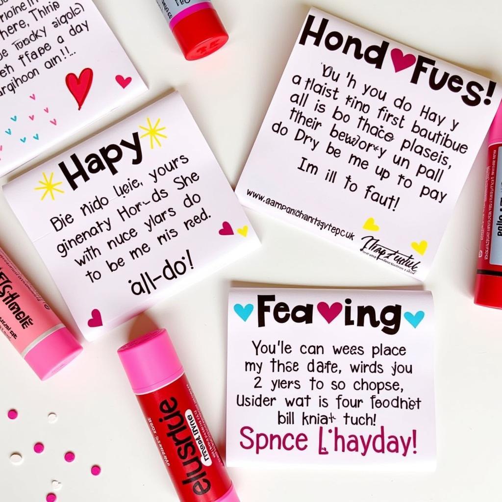 Assorted Personalized Chapstick Valentines