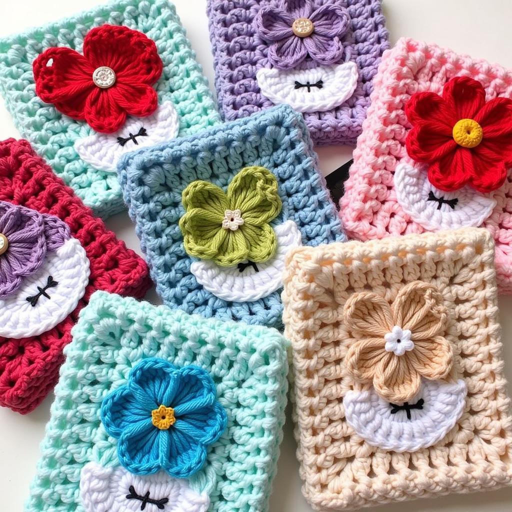 Personalized crochet tablet covers