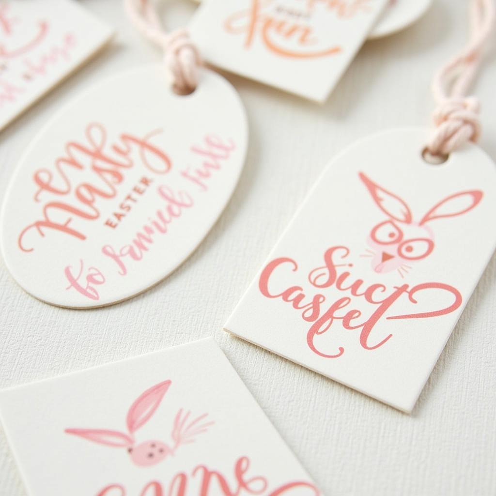 Personalized Easter Gift Tags with Names