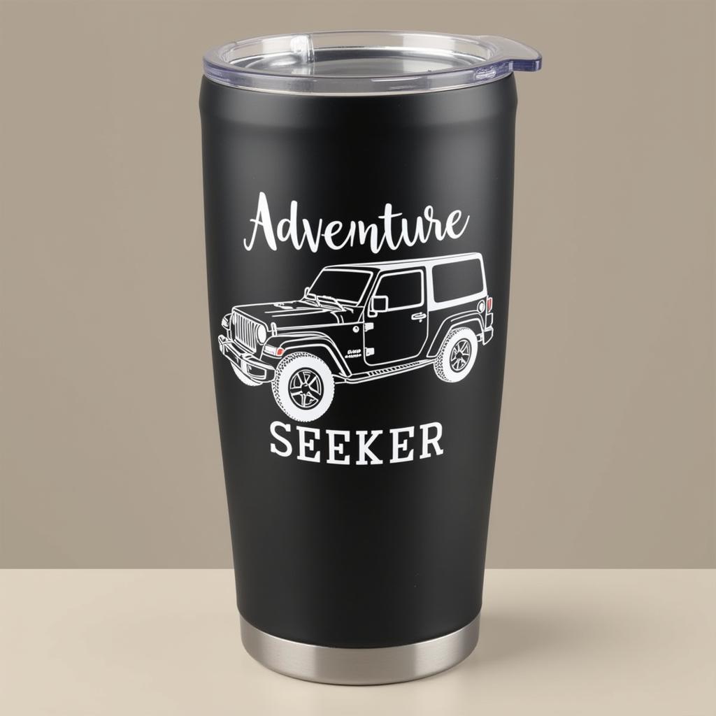 Personalized Jeep Wave Tumbler