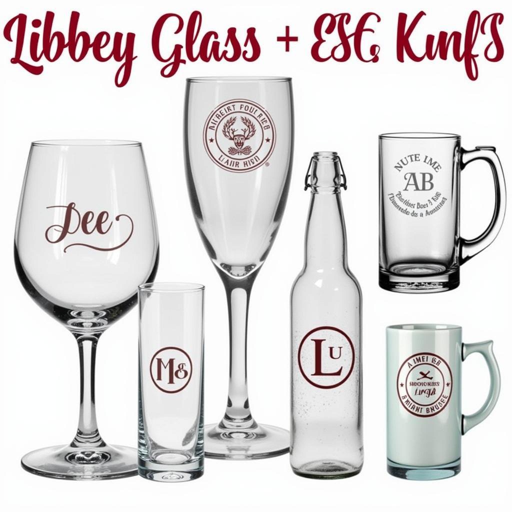 Personalized Libbey Glass Gifts with Etched Designs