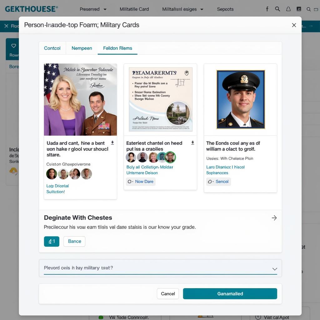 Creating a Personalized Military Card Online