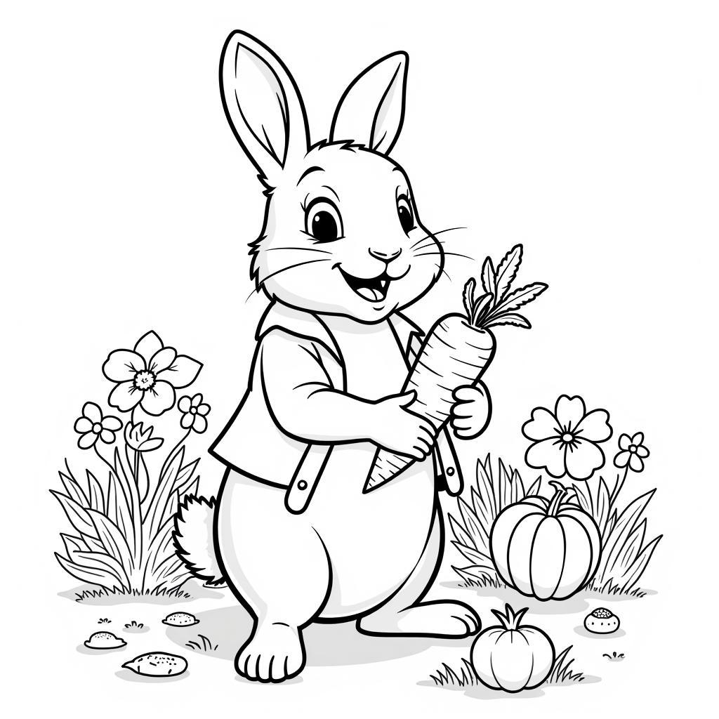 Peter Rabbit Coloring Page Activities