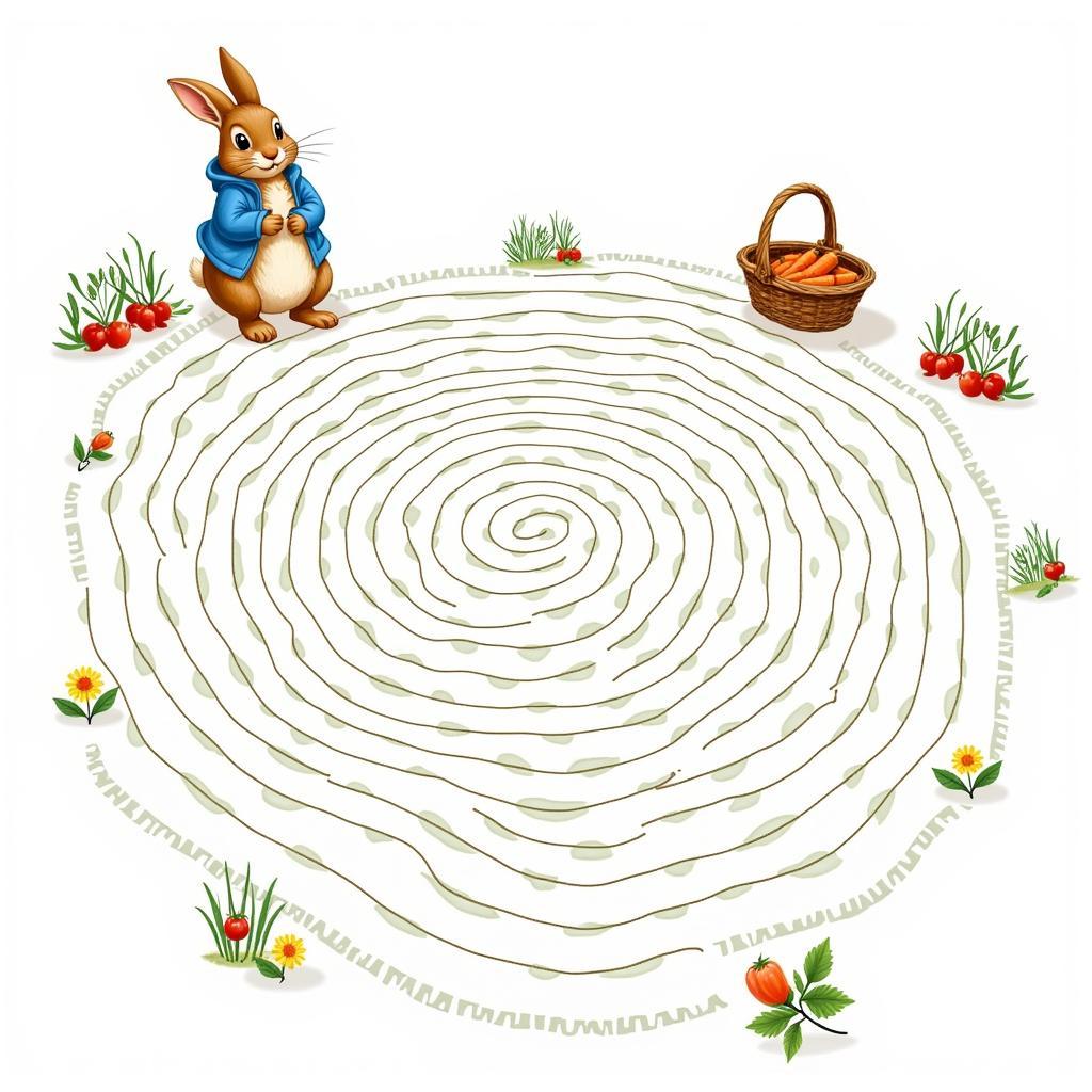 Peter Rabbit Maze Printable