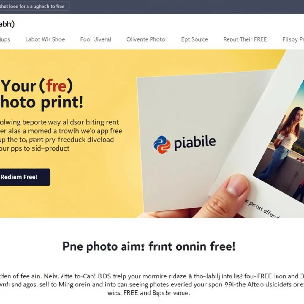 Photo Printing Company Free Prints Offer