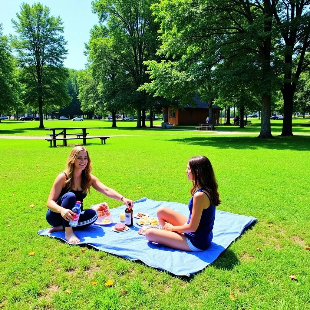 Picnic in Geneva on the Lake Park