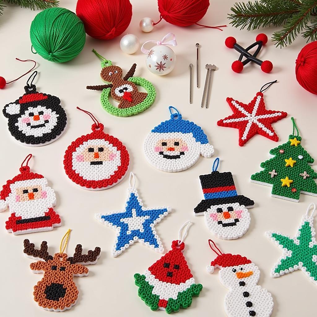 Plastic canvas Christmas ornament patterns