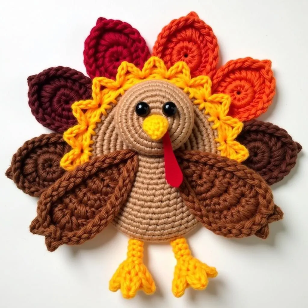 Cute Turkey Plastic Canvas Pattern