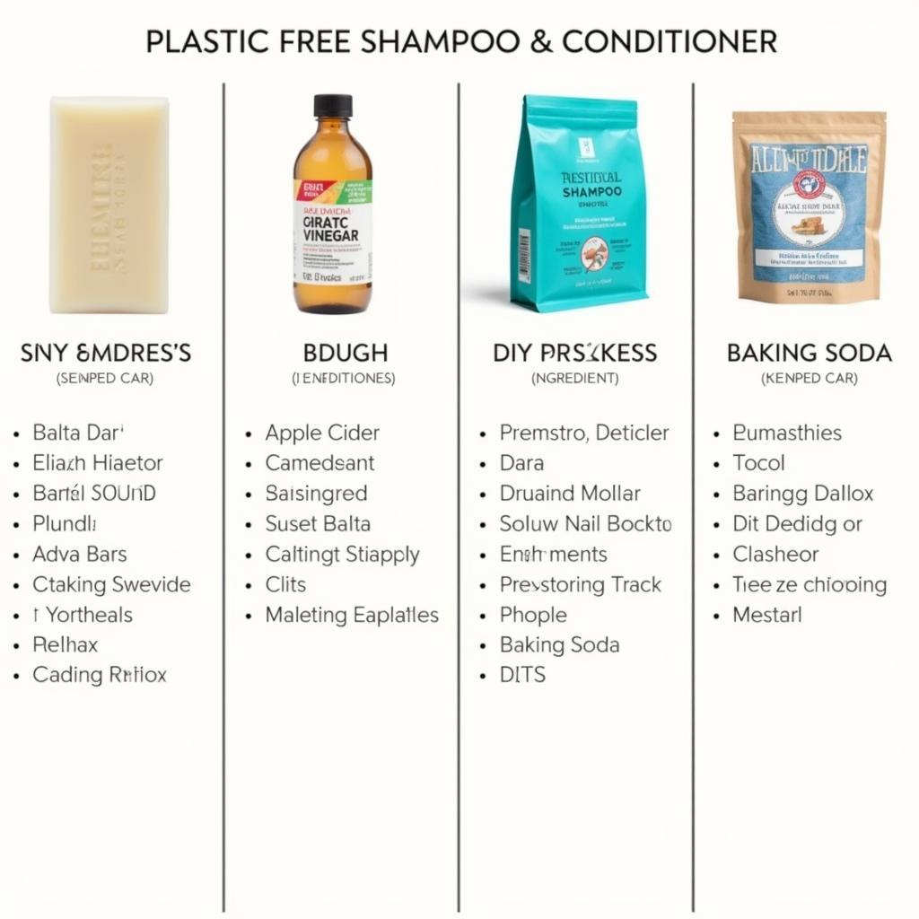 Plastic Free Shampoo and Conditioner Options