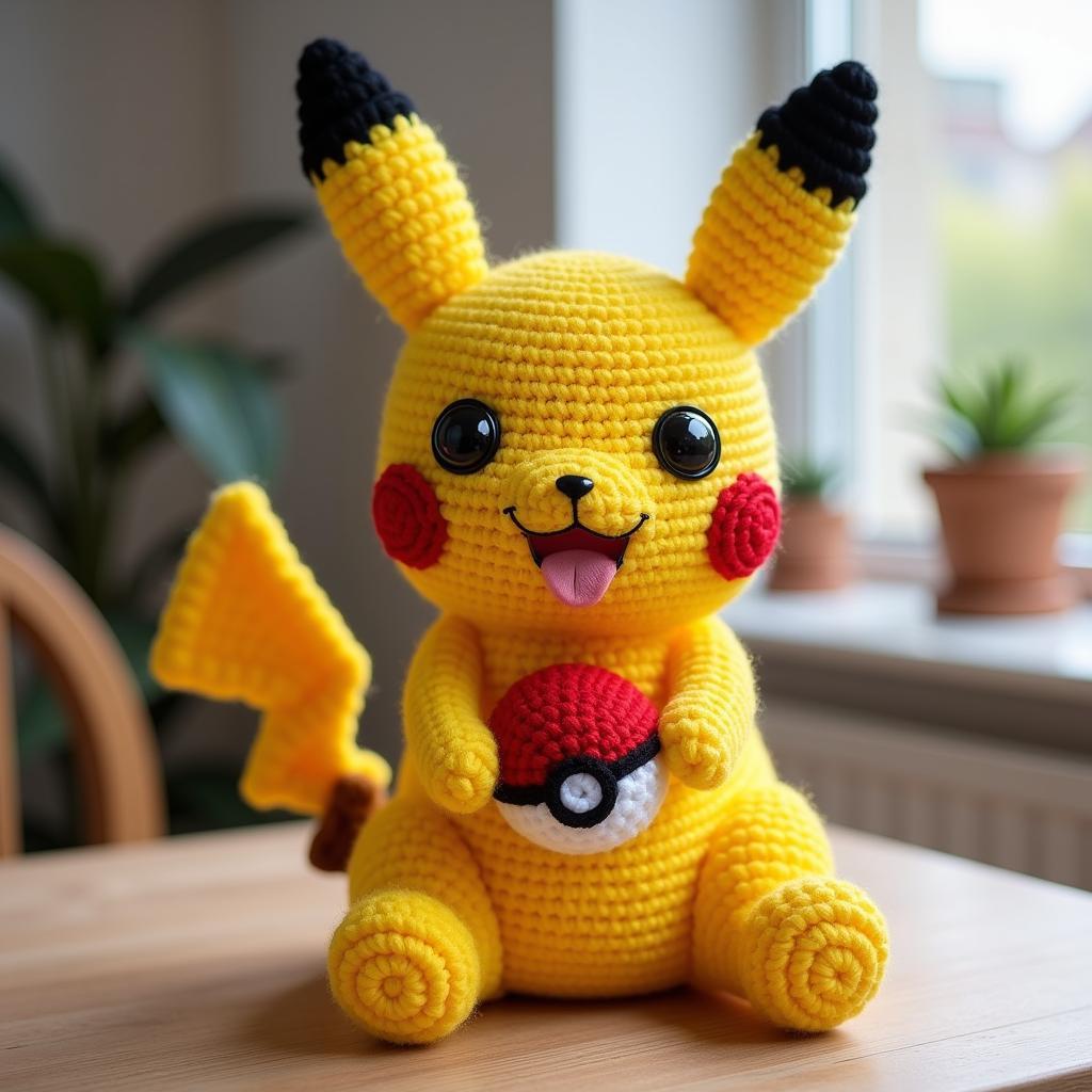 Pikachu amigurumi free crochet pattern