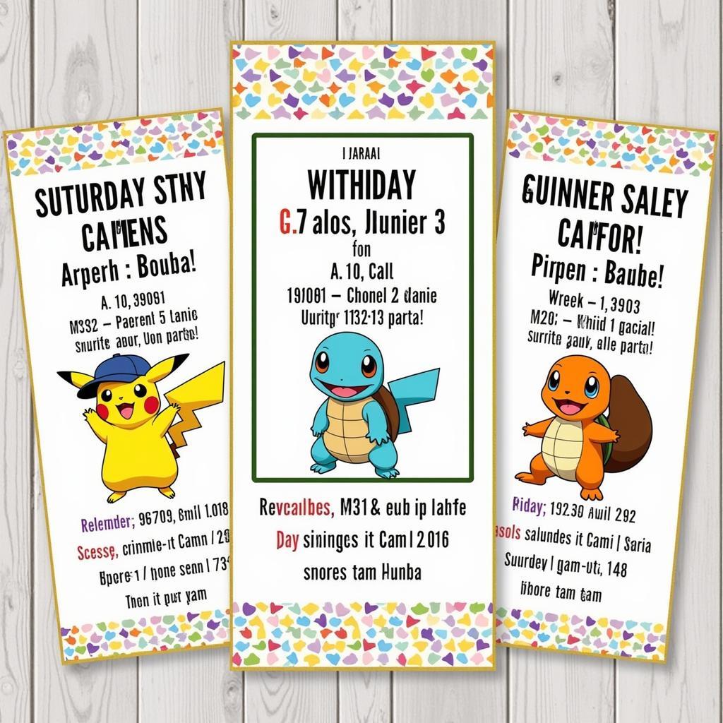 Free Pokemon Invitation Templates