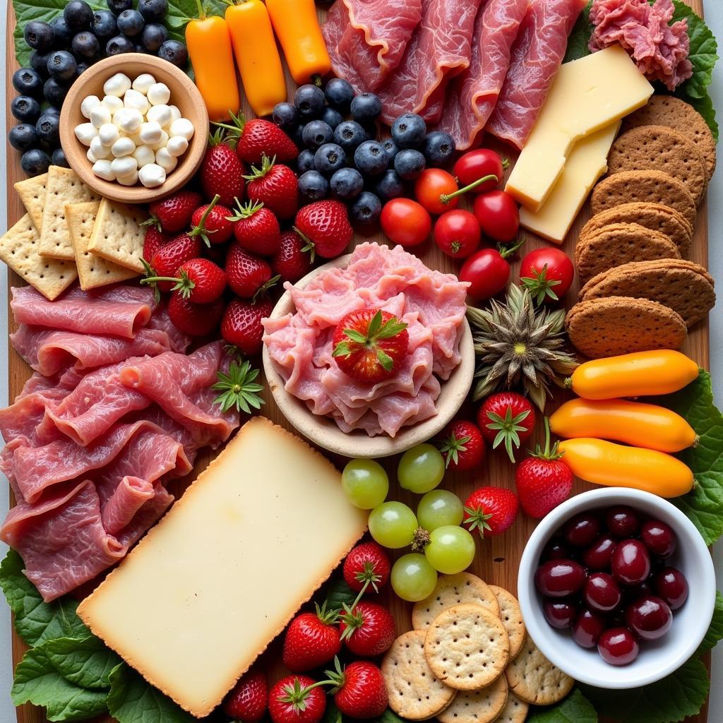 A Vibrant Pork-Free Charcuterie Platter