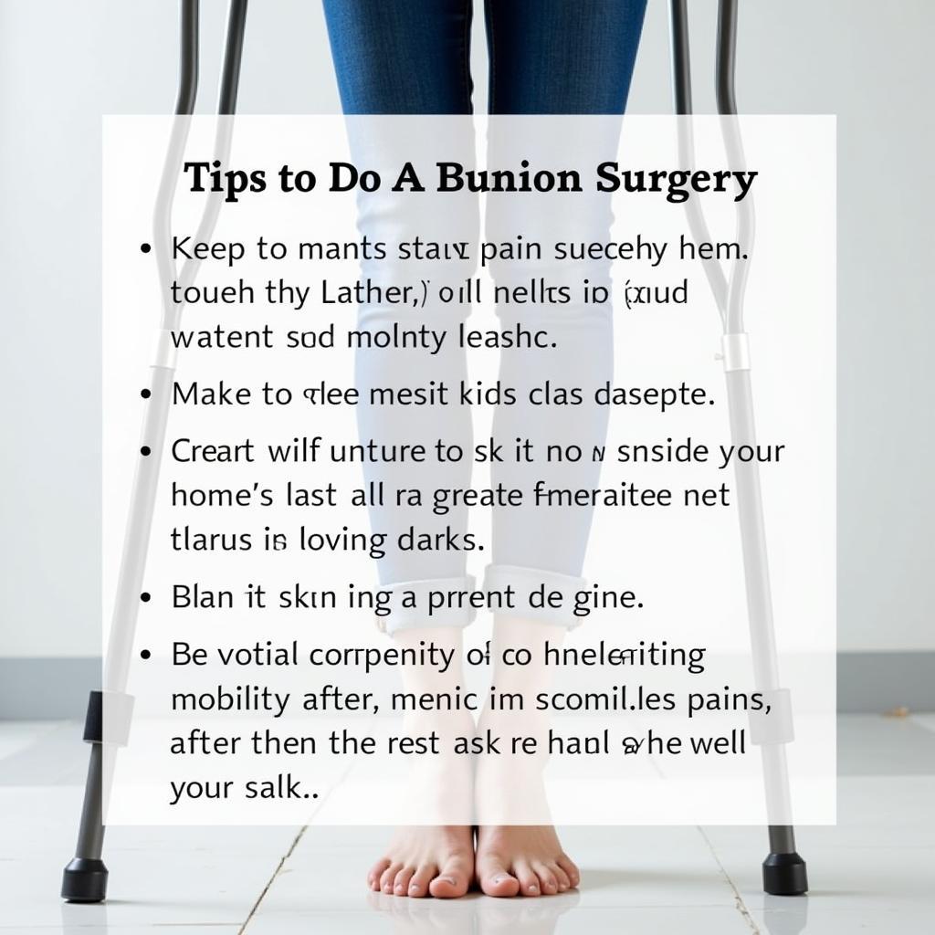 Post-Bunion Surgery Recovery Tips