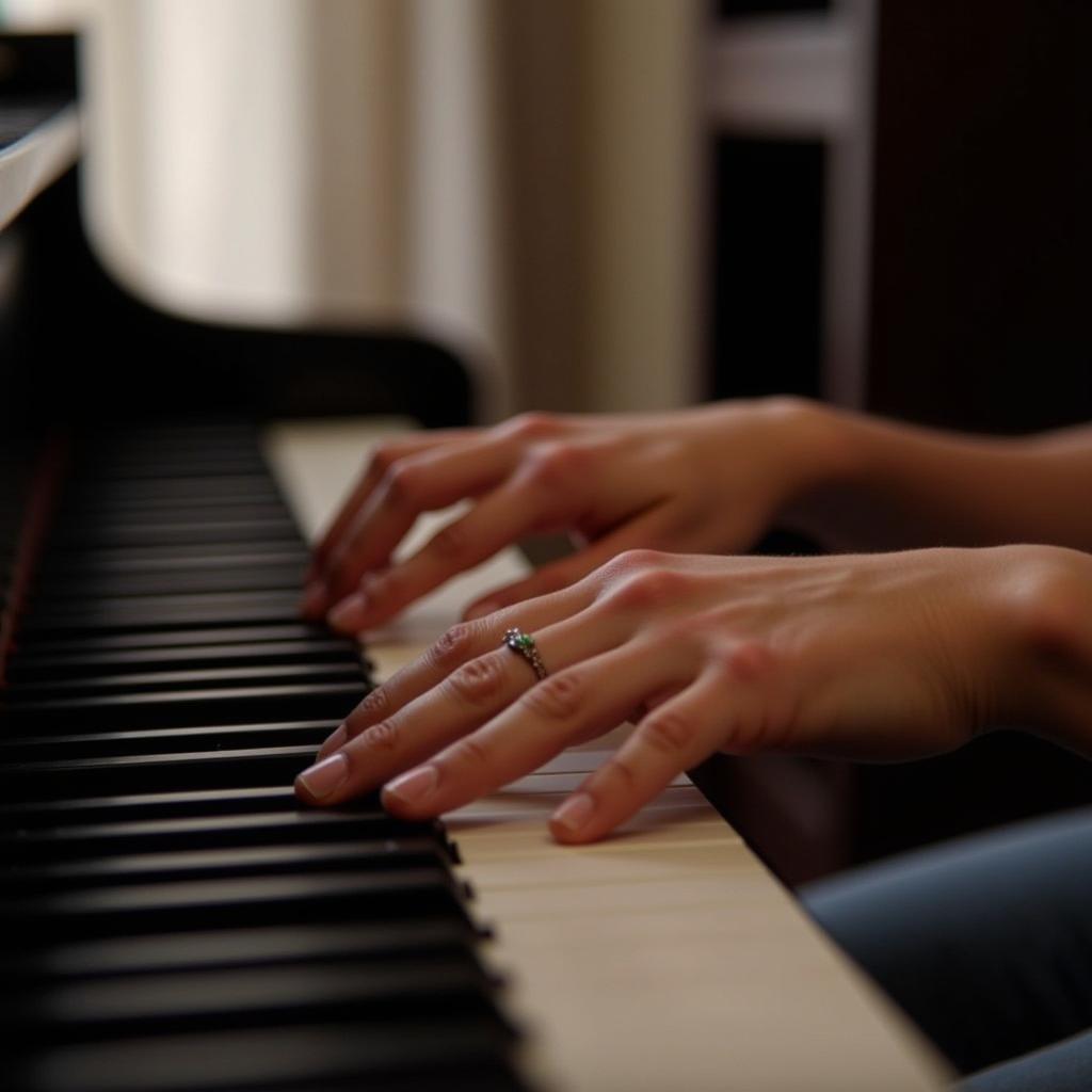 Practicing "Tolerate It" on Piano