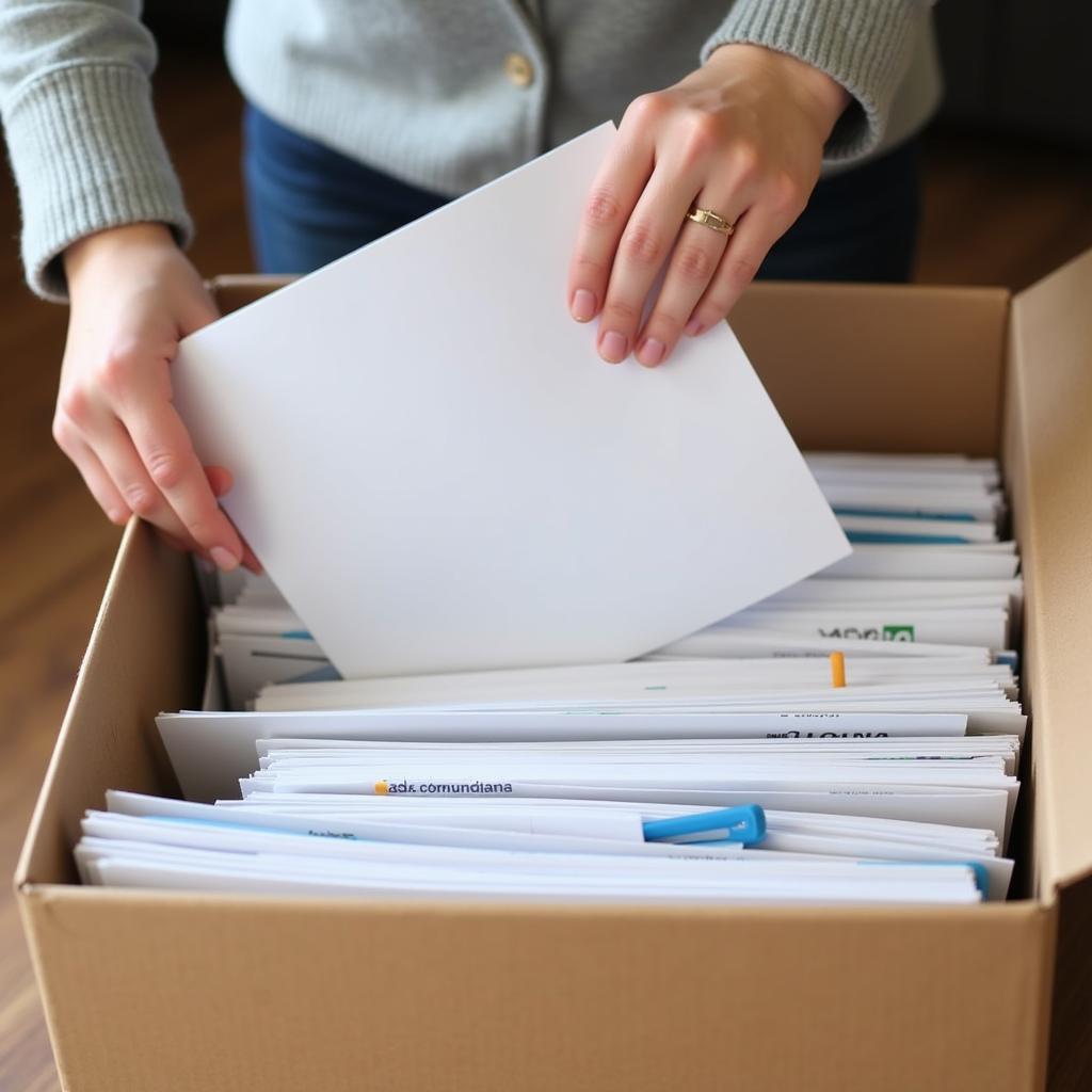 Preparing Documents for Shredding