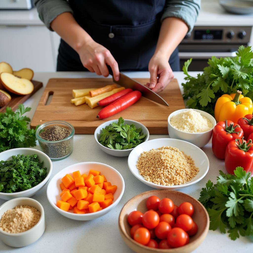 Preparing a Gluten and Dairy Free Meal at Home