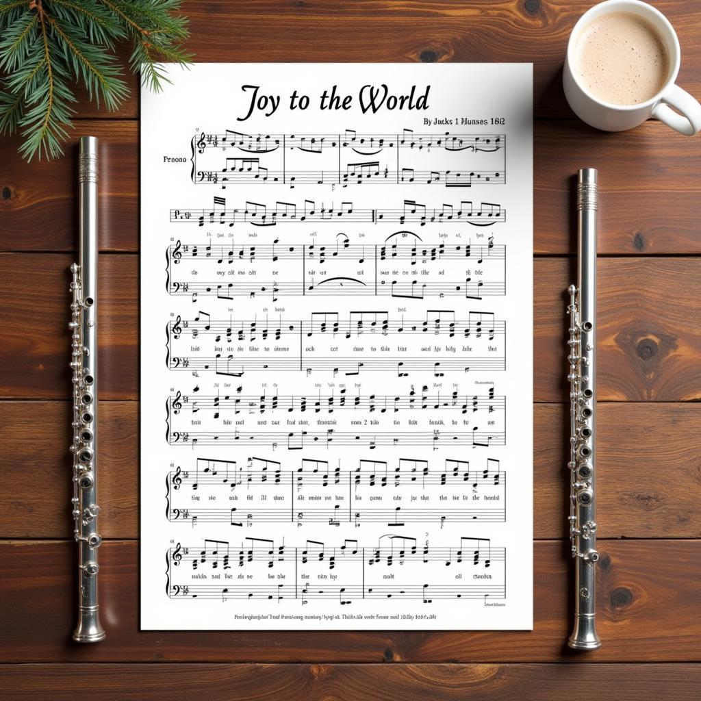 Printable Christmas Flute Sheet Music