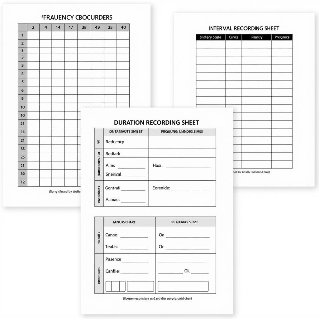  Variety of Printable Data Collection Sheets 