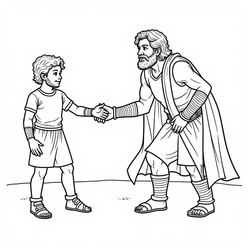 Printable David and Goliath Activity Page