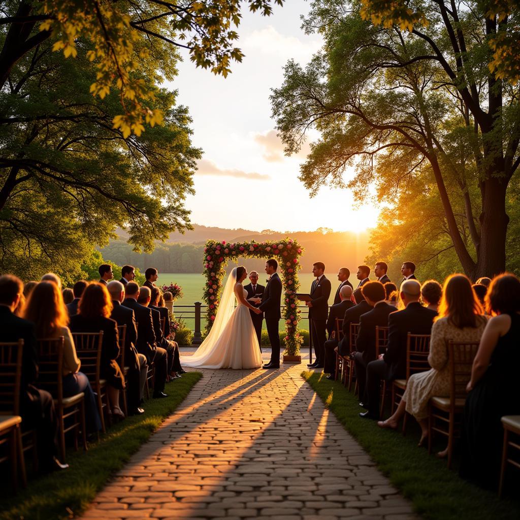 Public Park Wedding Ceremony