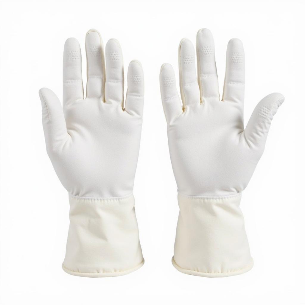 Pair of white quilting gloves