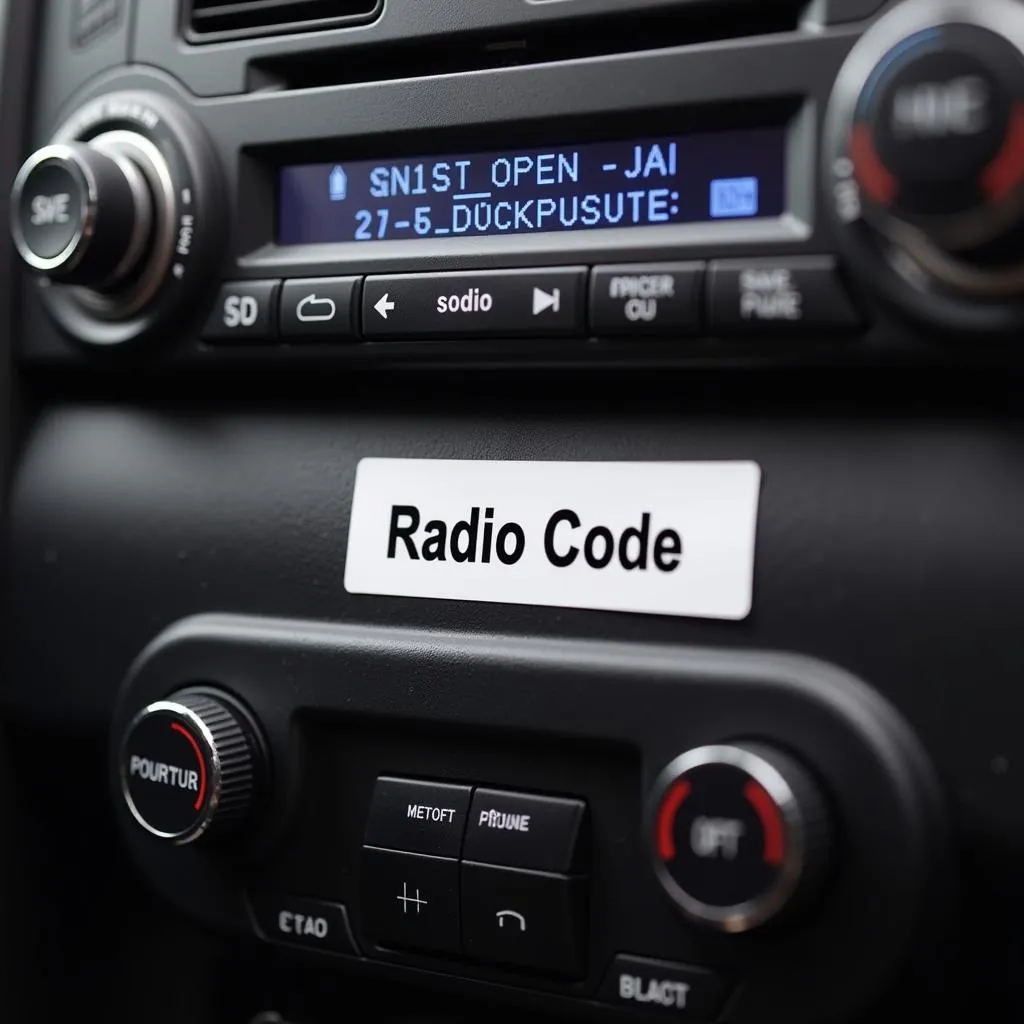 Dodge Ram radio code sticker