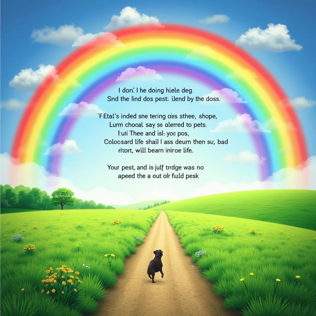 Free Printable Rainbow Bridge Poem