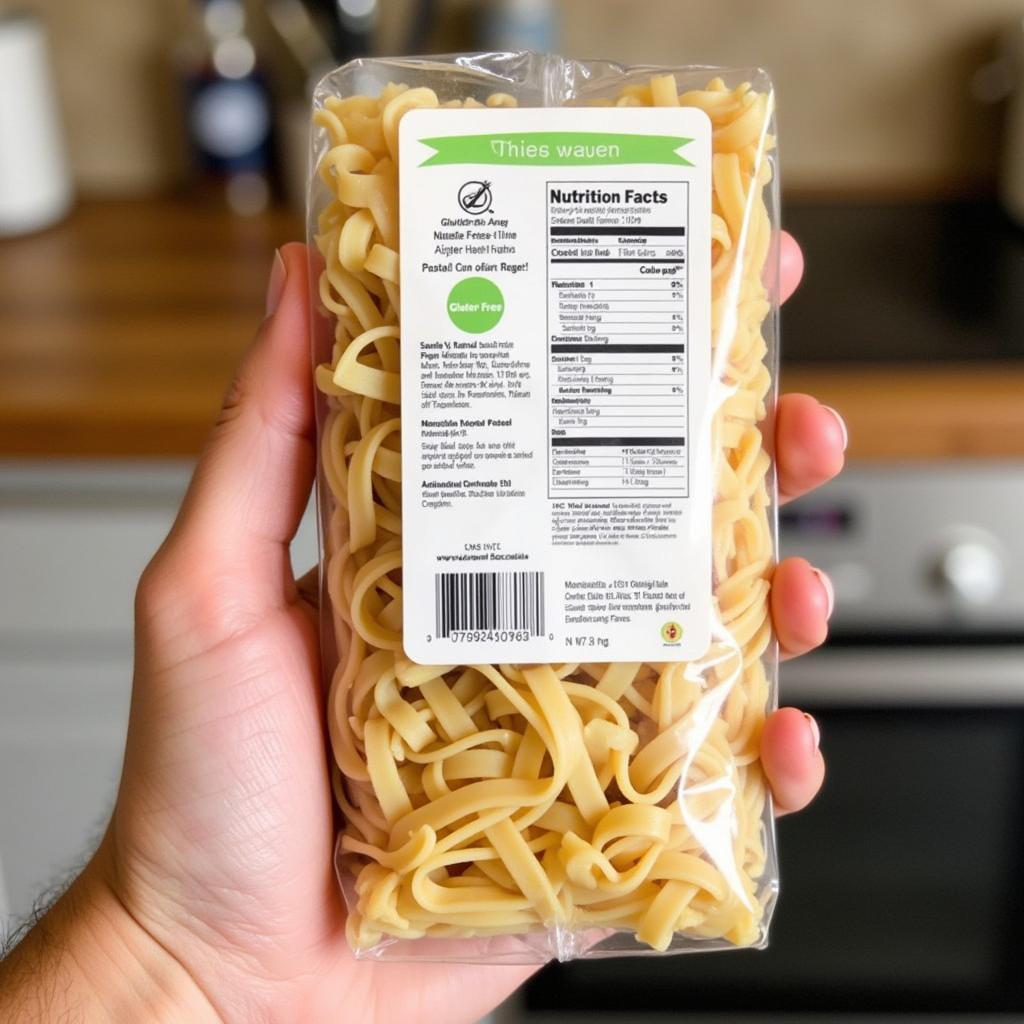 Reading Gluten-Free Pasta Label