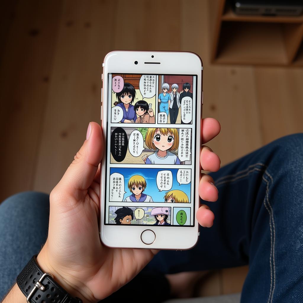 Reading Manga on Phone