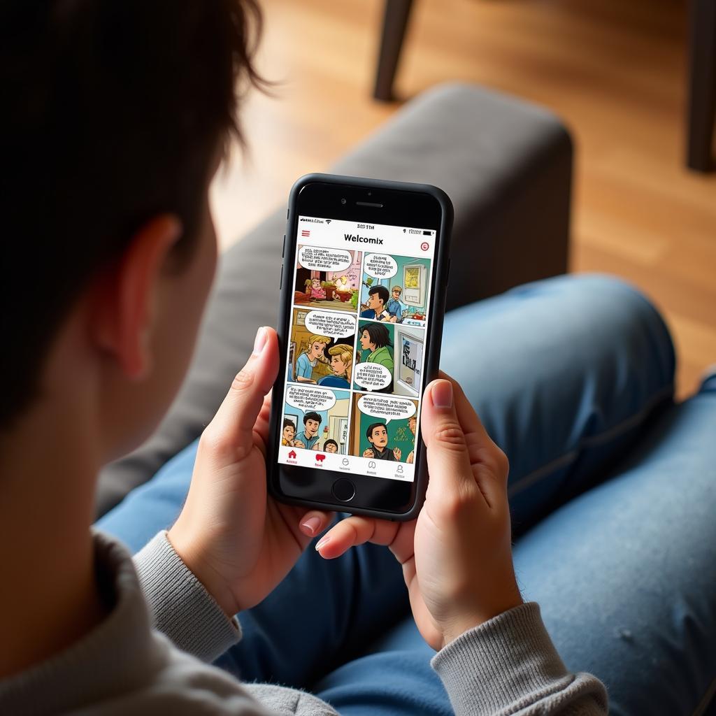 Reading Welcomix comics on mobile