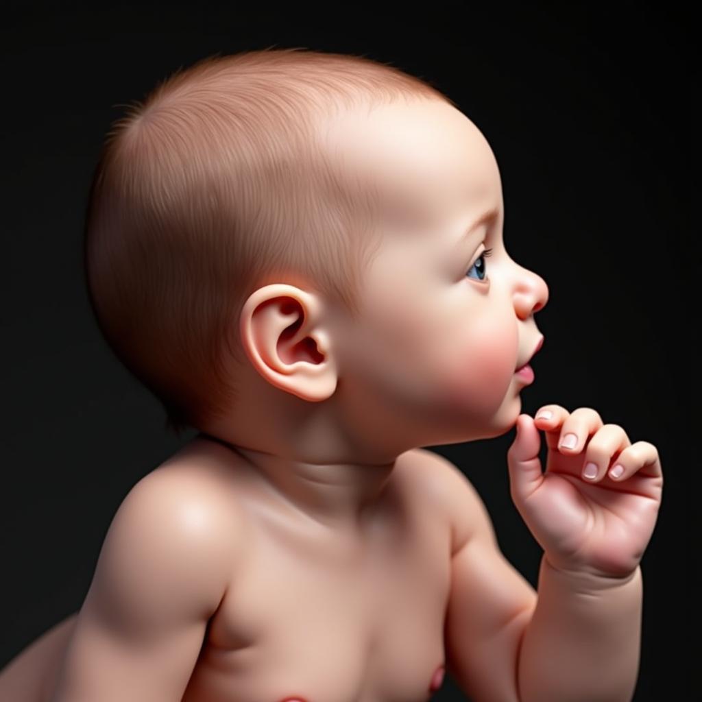 Realistic 3D Baby Image