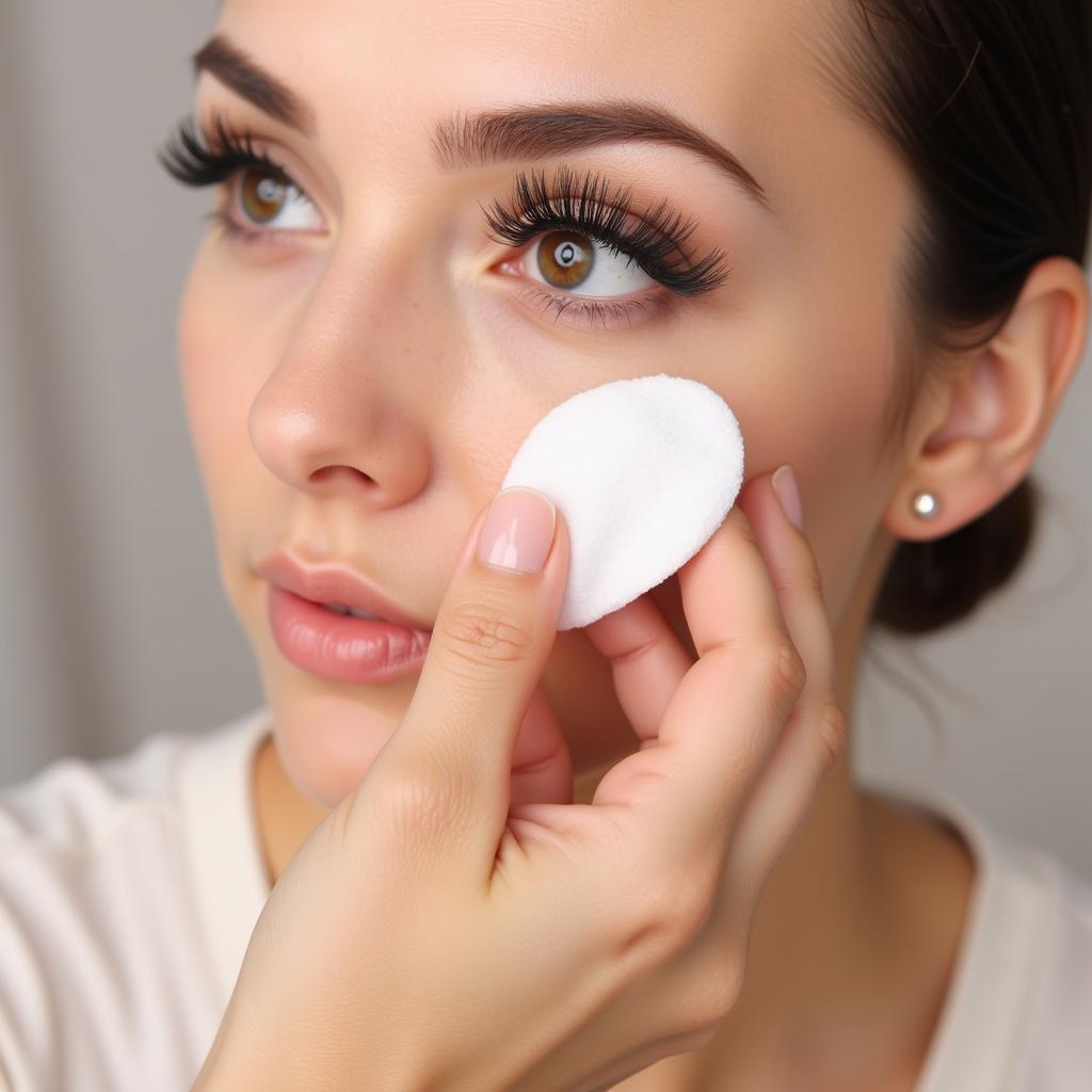 Removing False Lashes with Oil-Based Makeup Remover