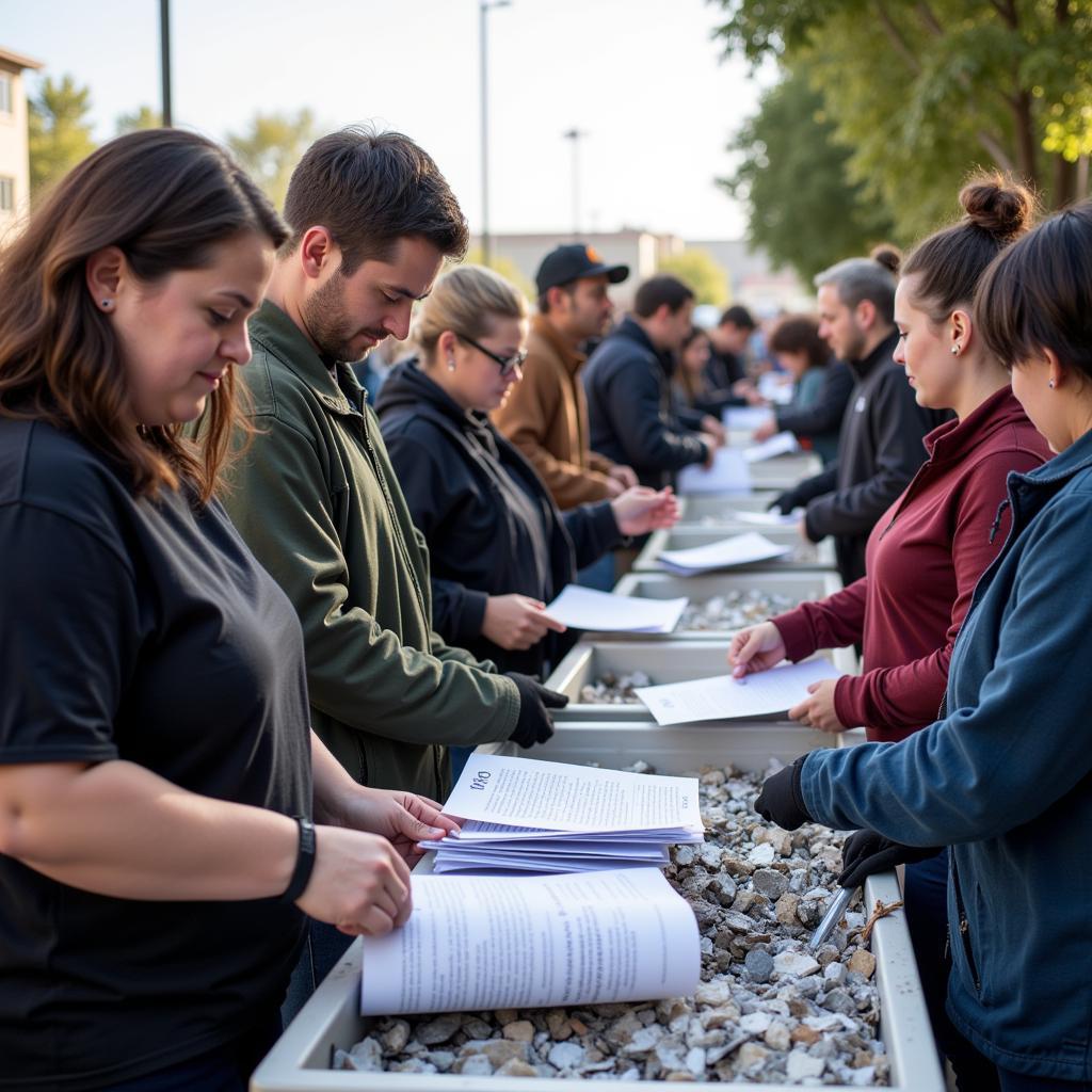 Philadelphia Residents Participating in a Document Shredding Event