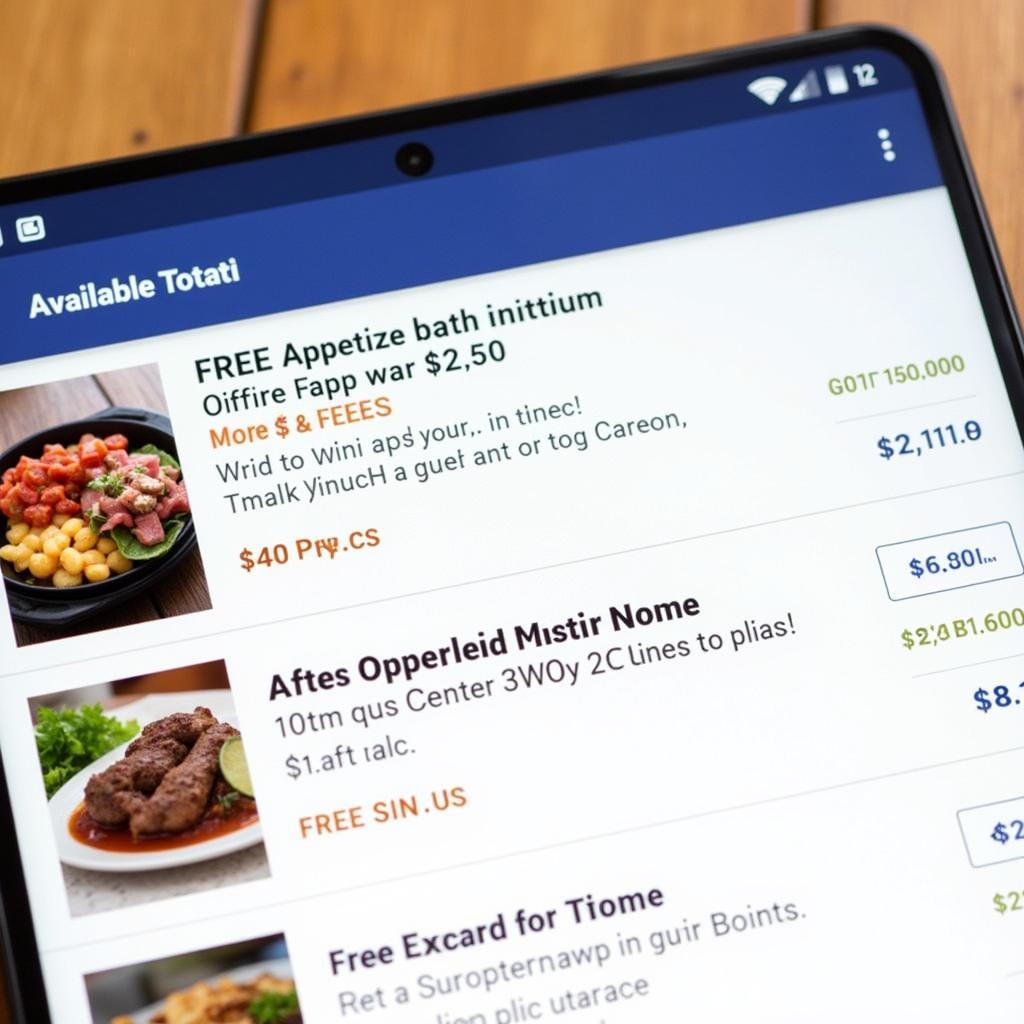 Restaurant App Deals and Promotions 