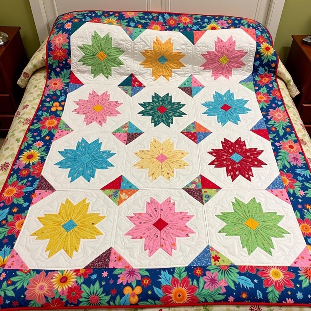 Robin Pickens Floral Quilt Pattern